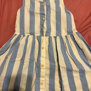 H&M Kids Dress with Blue and Cream Stripes